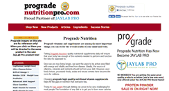 Desktop Screenshot of progradenutritionpro.com